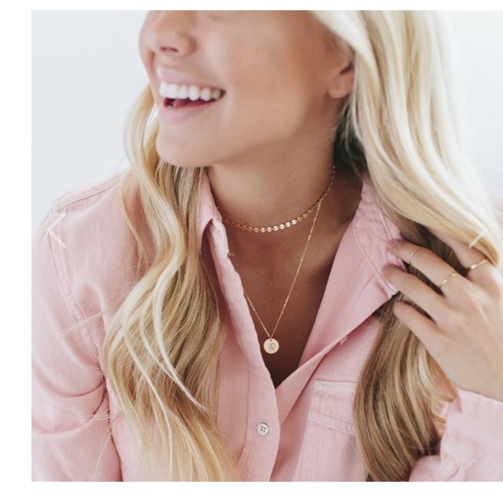 Made by Mary Yellow Gold Poppy Choker Necklace